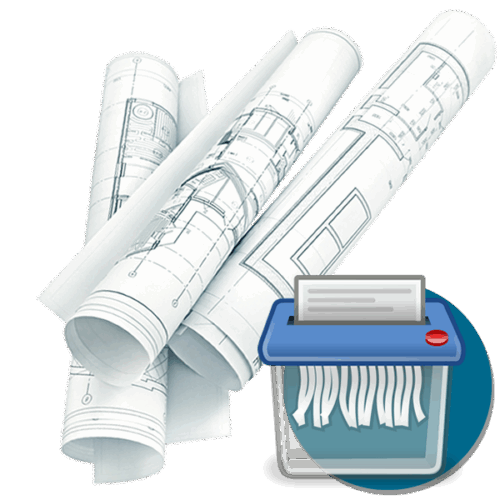 X3 Vernichtung von Bauplänen